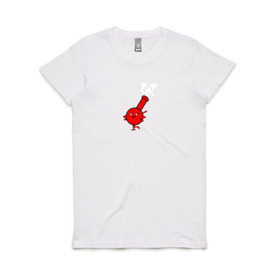 Womens Regular Fit Cute Red Bong Tee Thumbnail