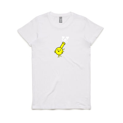 Womens Regular Fit Cute Yellow Bong Tee Thumbnail