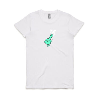 Womens Regular Fit Cute Turquoise Bong Tee Thumbnail
